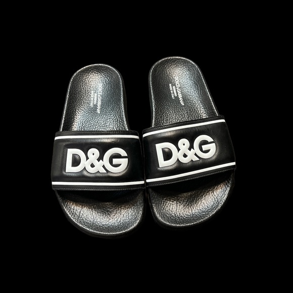 Dolce & Gabbana kids logo Slides sandal pool slides. - Picture 2 of 10